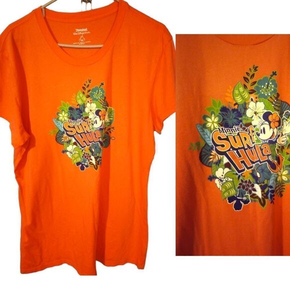 Walt Disney Minnie surf hula t shirt - Picture 1 of 10